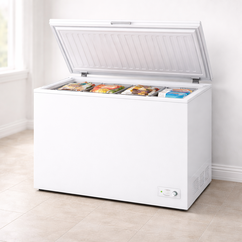 Freezer appliance tile