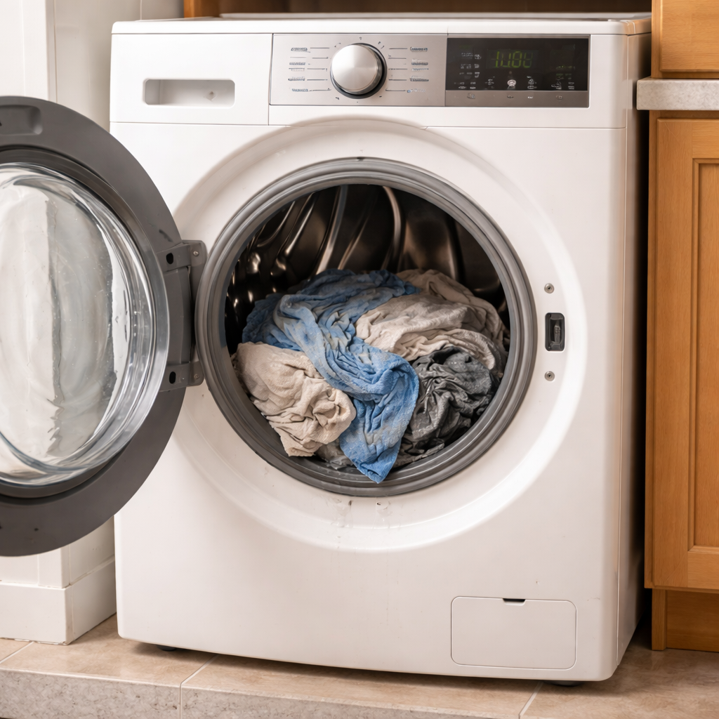 Washer drum with clothes still wetter than expected