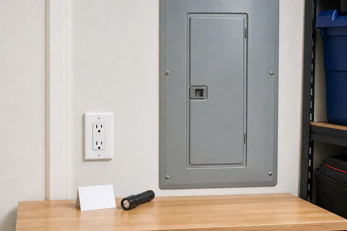 Closed panel check when AFCI buzzing is louder at the breaker