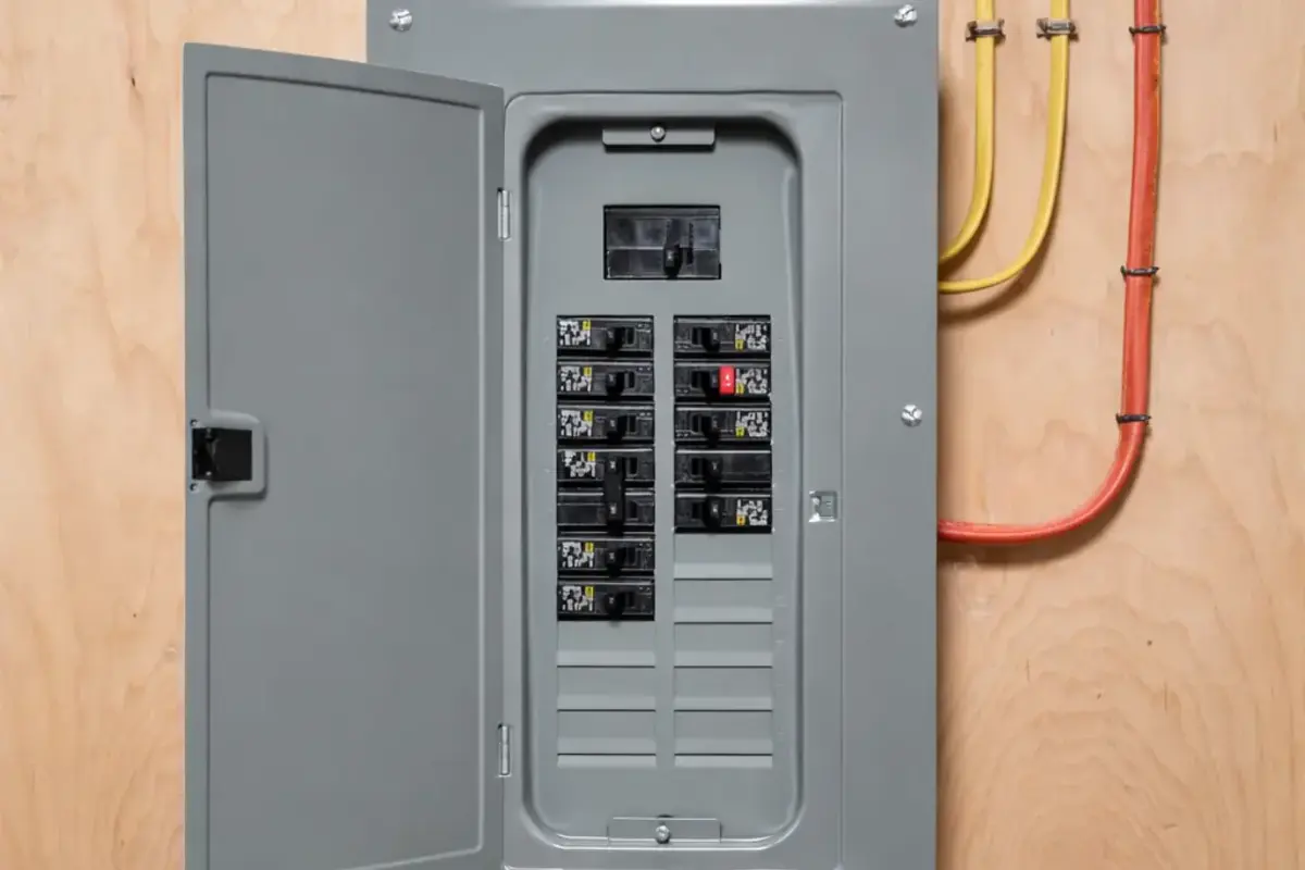 Residential breaker panel with cover in place during breaker keeps tripping diagnosis