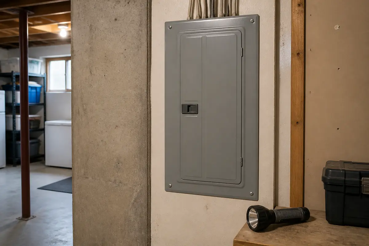 Buzzing in wall panel area check with breaker panel closed for homeowner safety