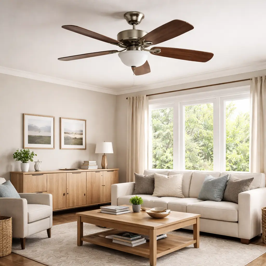 Ceiling fan and light kit checked before parts are replaced