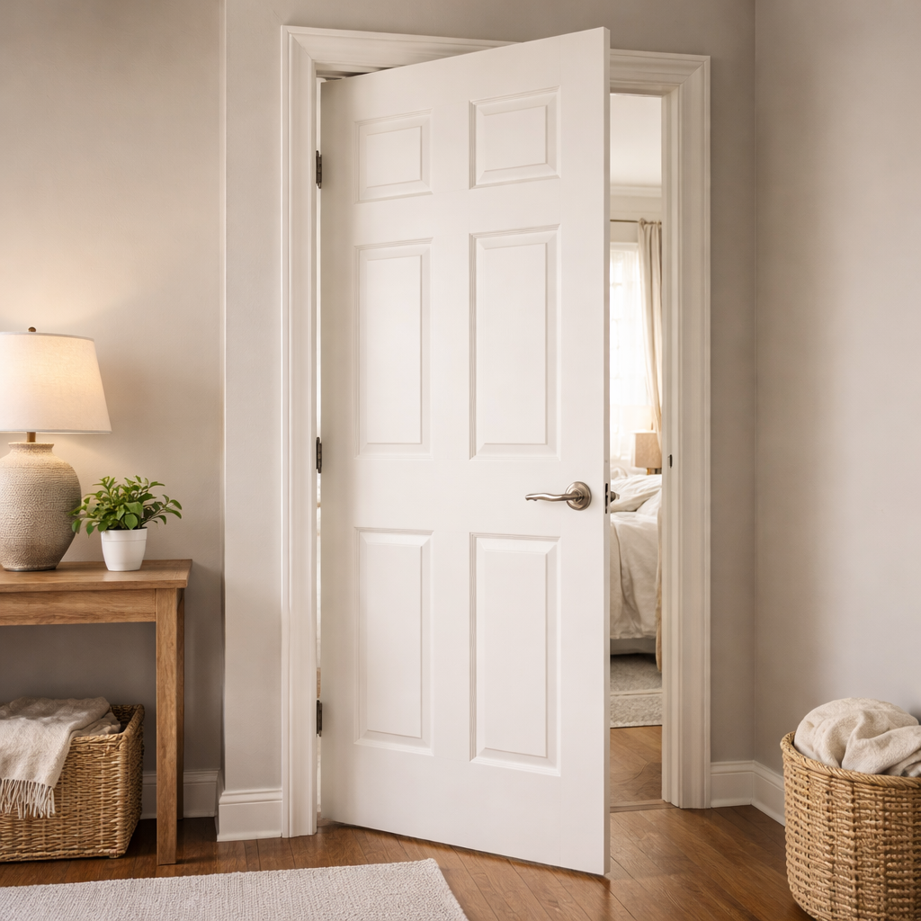 Interior door associated with not closing