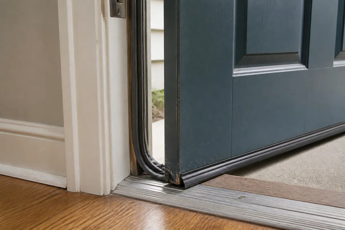 Door won't close weatherstrip drag clue near the jamb and threshold