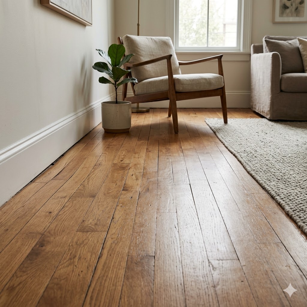 Interior floor associated with sagging