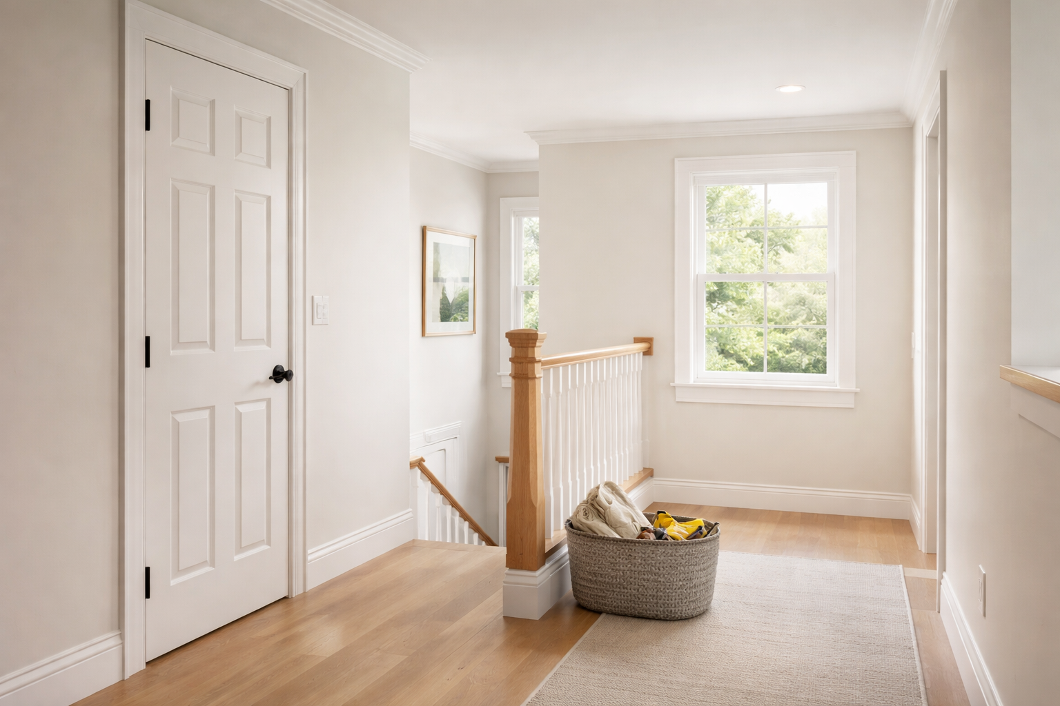 Bright interior home repair scene