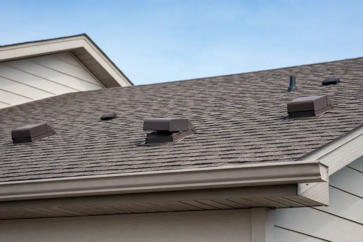 Roof vent area to compare when a roof vent rattles in wind