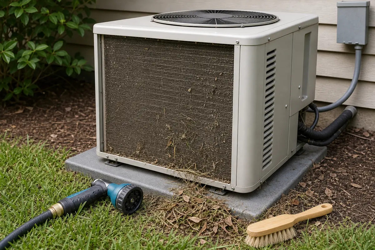 Outdoor heat pump checked when air handler fan runs but no heat