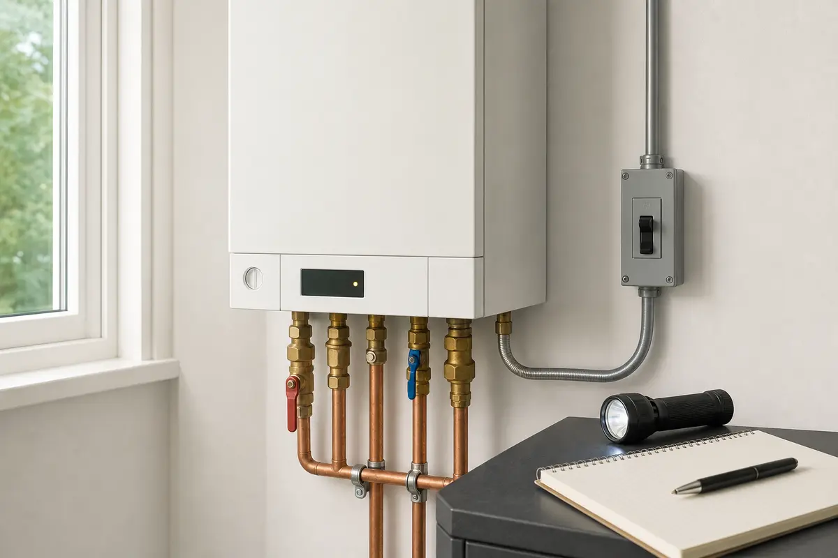 Closed boiler display fault light observed after breaker trip
