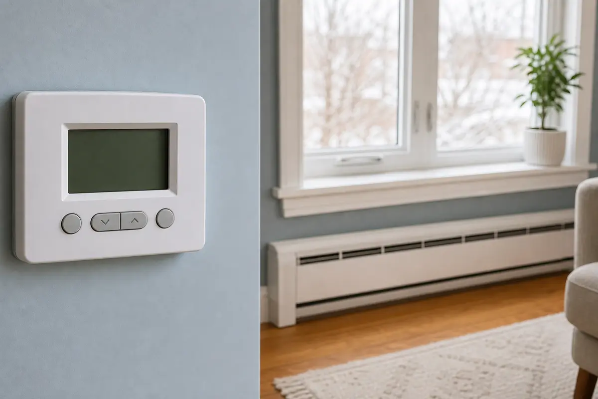 Thermostat and baseboard heater clue for boiler not reaching temperature