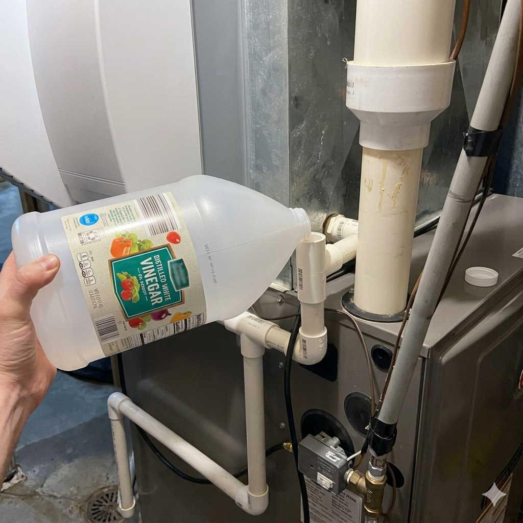 Condensate drain associated with clogging