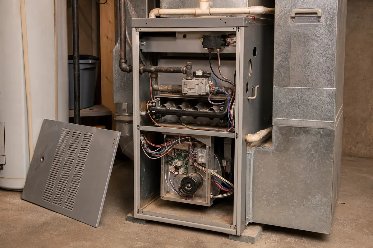 Residential furnace associated with not turning on