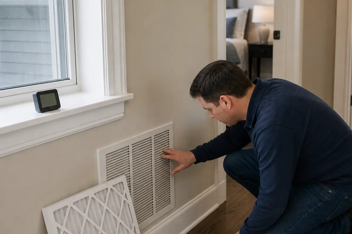 Humidity checked when upstairs smells stale