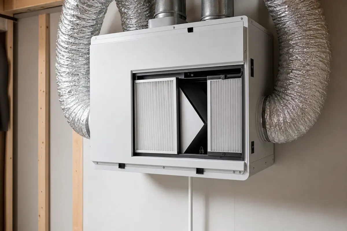 HRV / ERV not working filter and core check for dust, frost, and blocked airflow