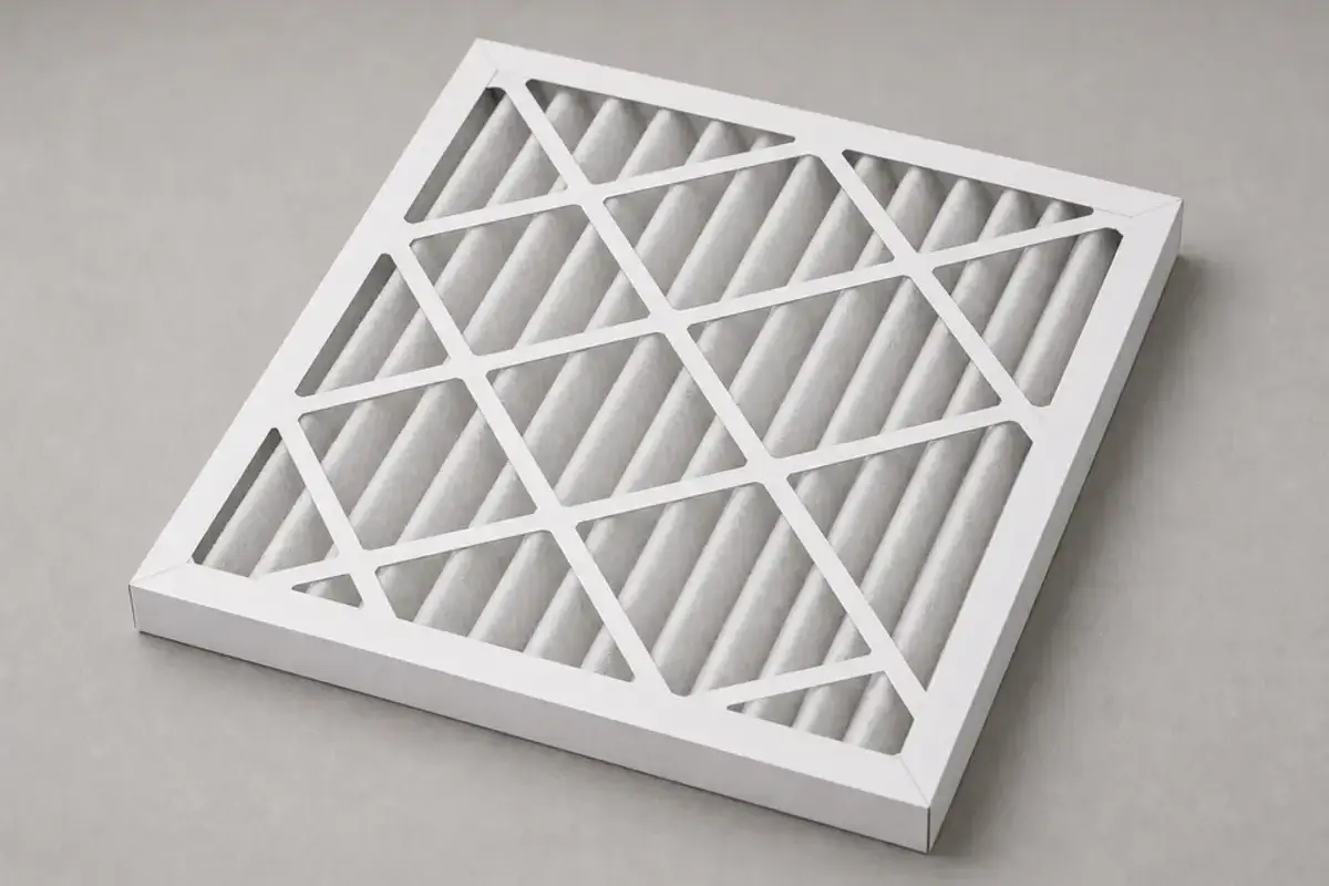 Correct-size air handler filter for not-working airflow checks