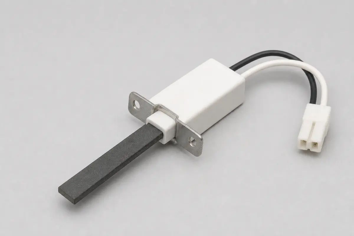 Dryer igniter replacement for a gas dryer with no steady ignition