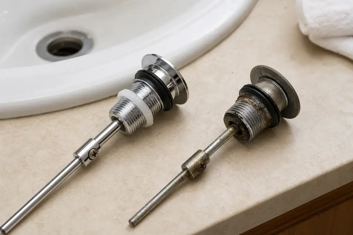 Bathroom sink pop-up stopper replacement parts