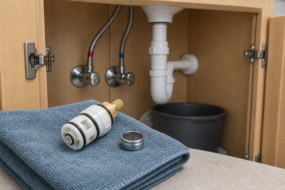 Bathroom faucet cartridge replacement part