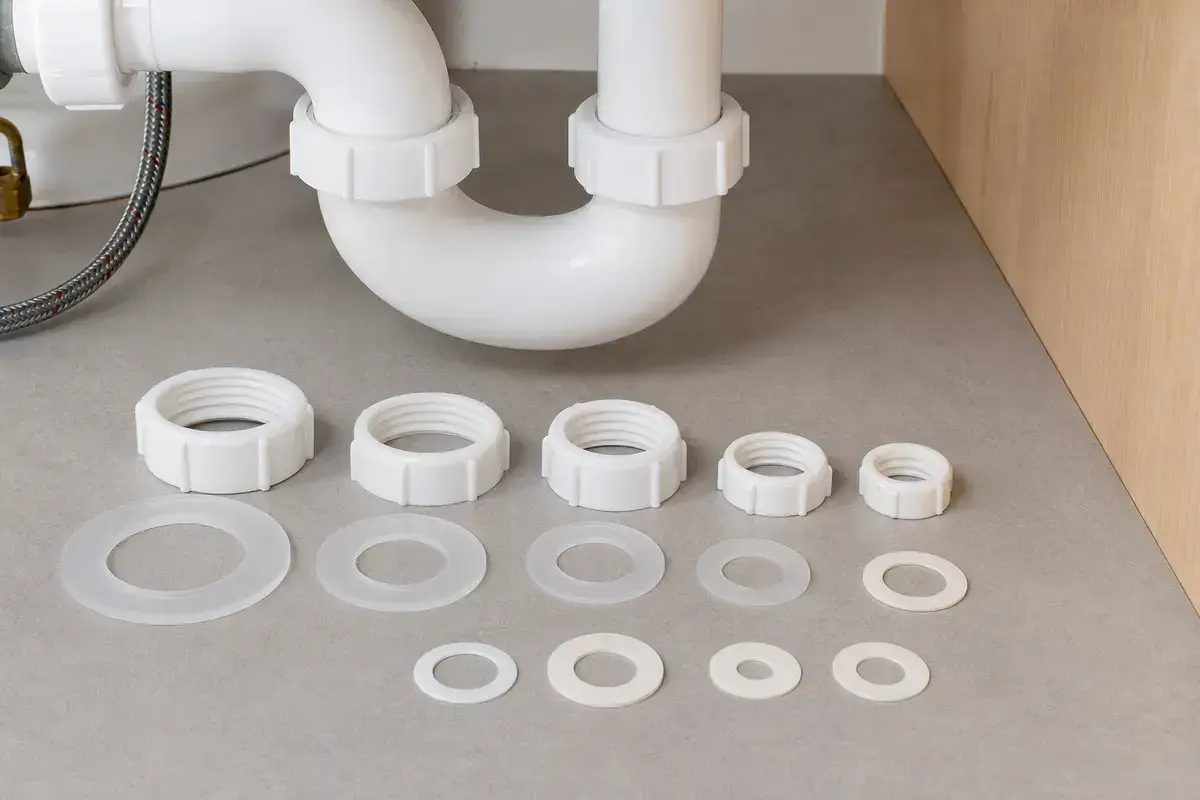 Slip-joint washer assortment for bathroom sink drain joints