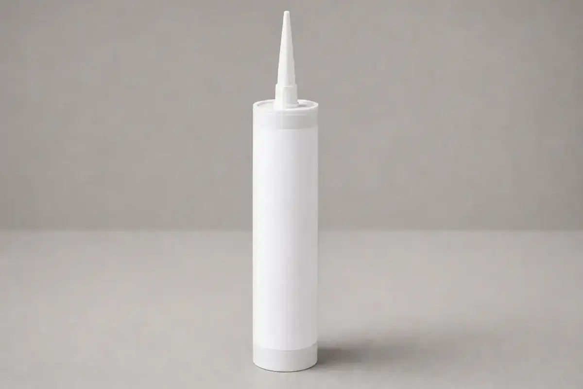 Silicone caulk cartridge for final bathtub perimeter sealing