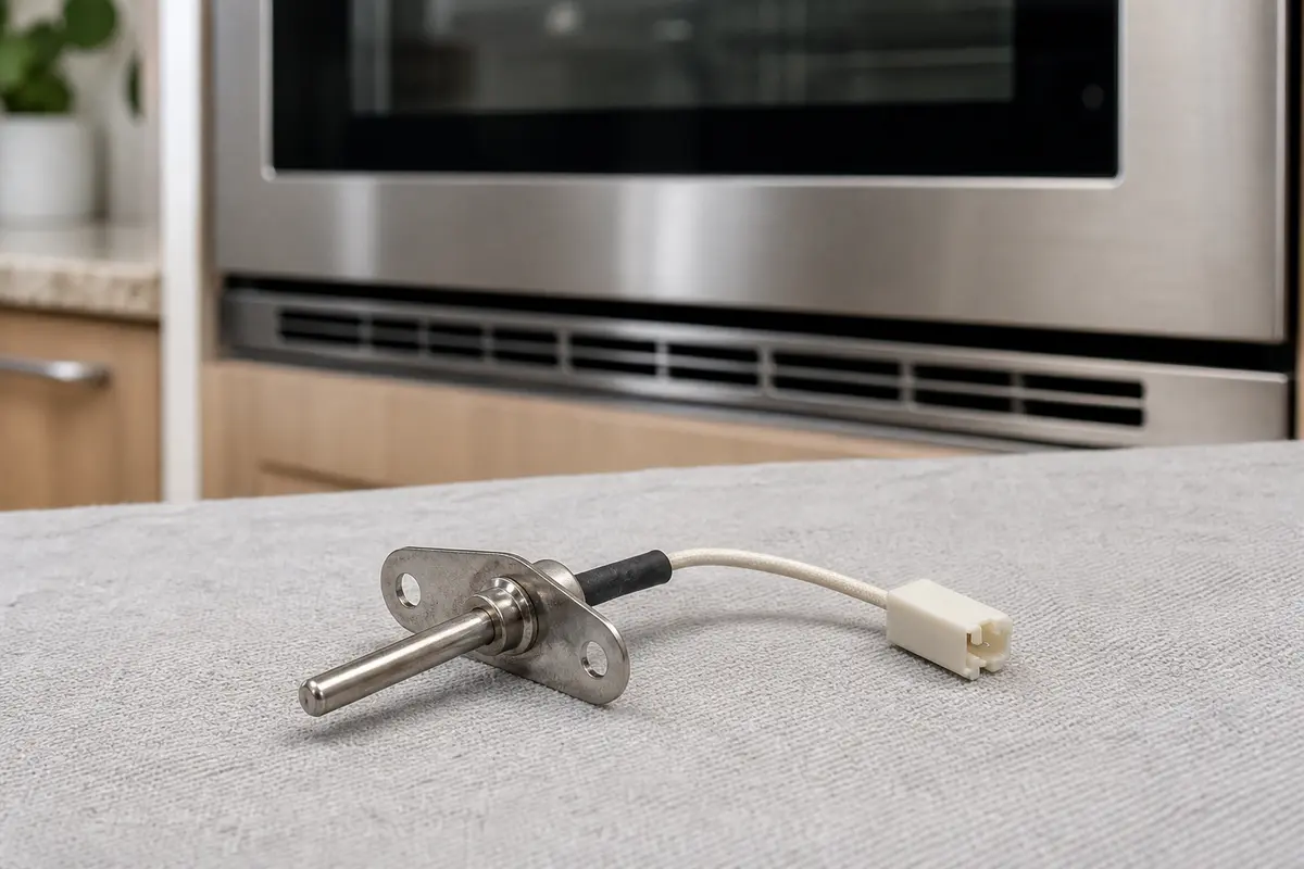 Oven temperature sensor for a Bosch-style oven fan run-on diagnosis