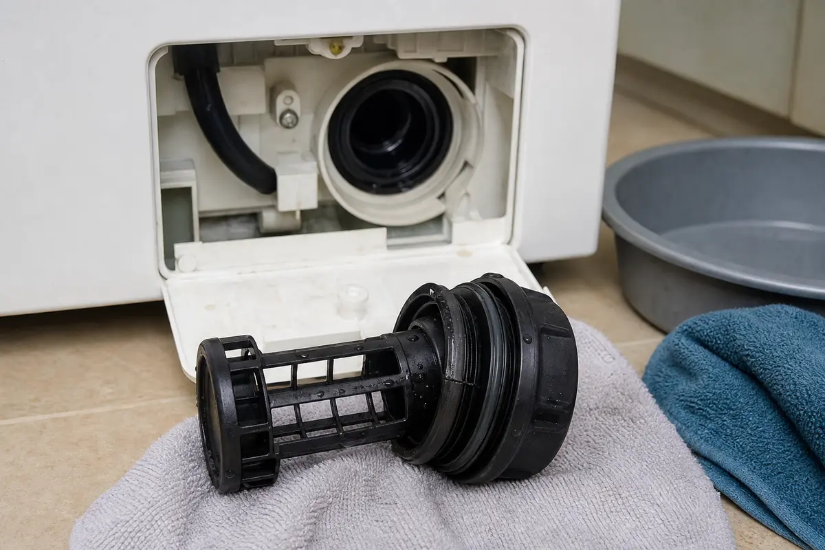 Bosch washer drain pump filter replacement cap