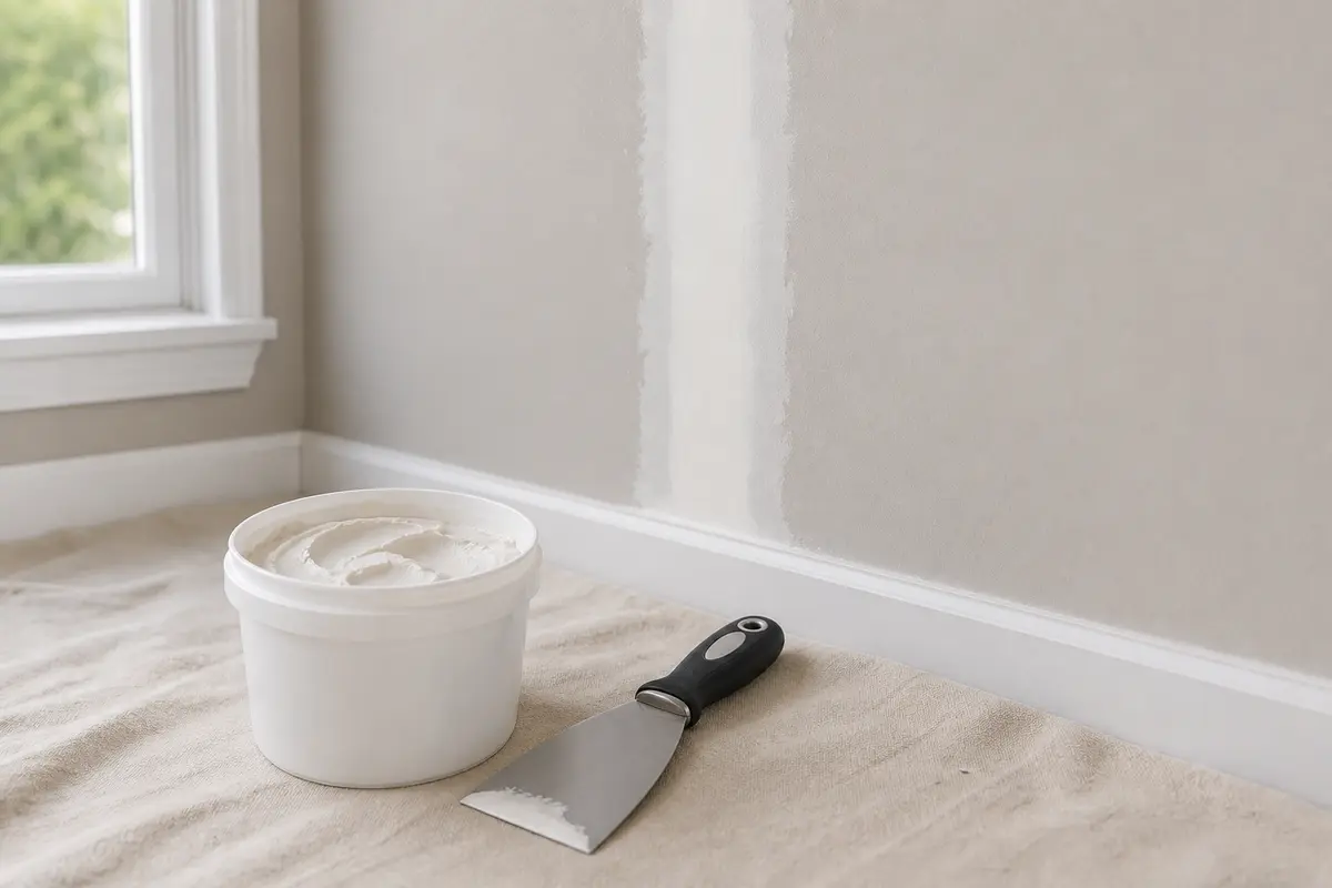 Drywall joint compound for finishing a confirmed dry drywall crack