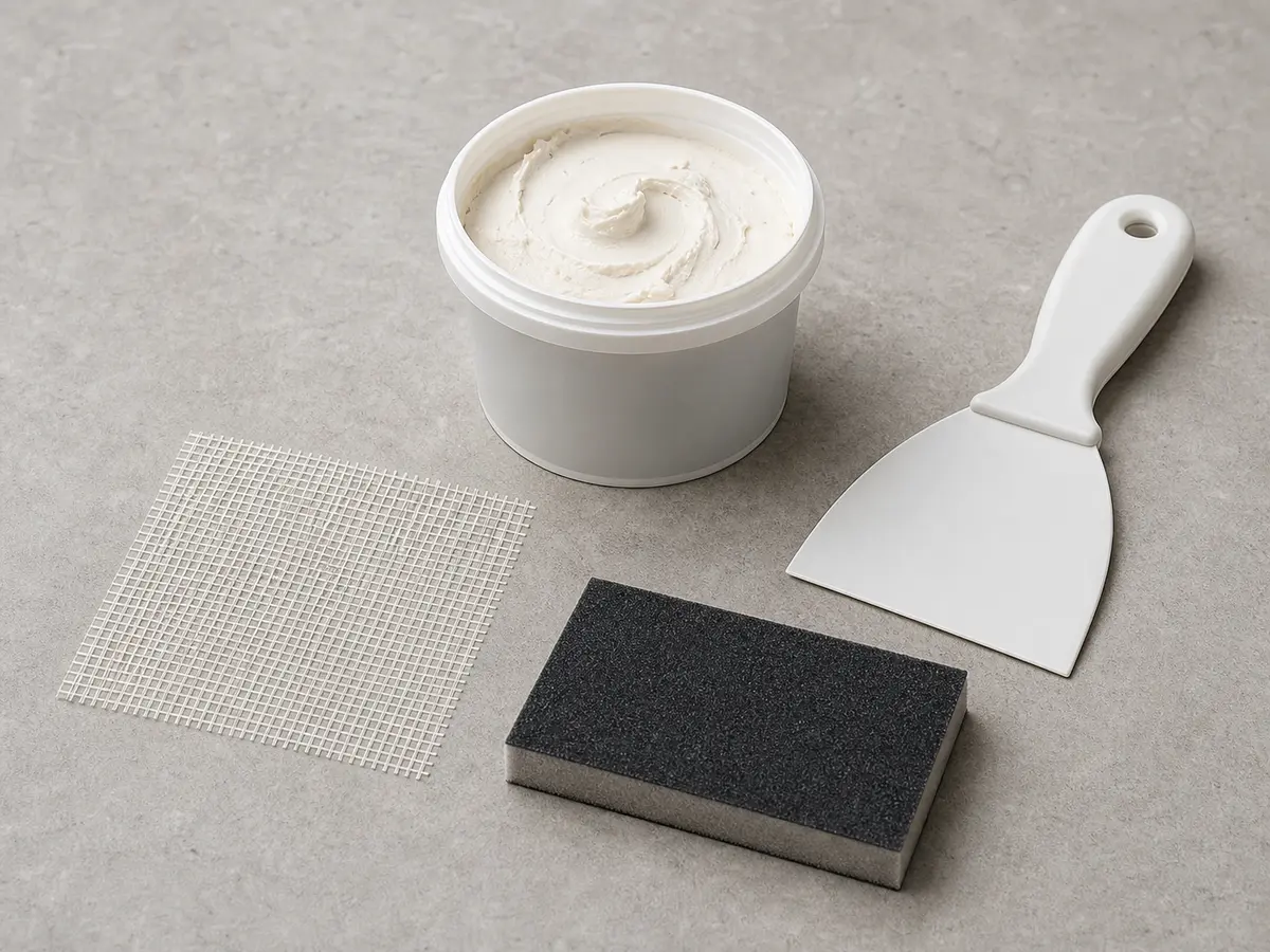 Drywall patch kit for repairing water-damaged wall