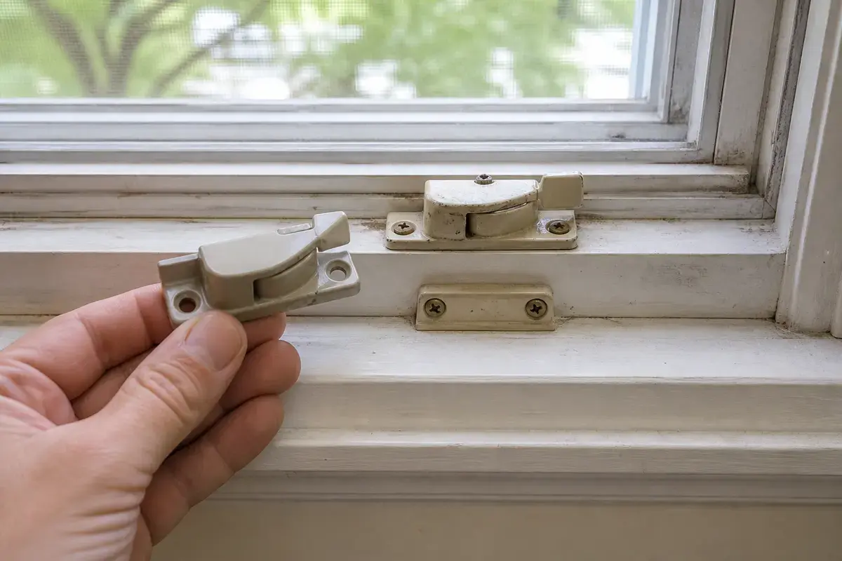 Window sash lock to compare only after a foggy window also will not pull tight