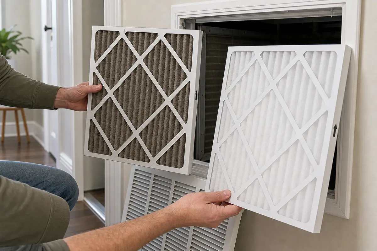 Heat pump air filter checked before blaming defrost controls