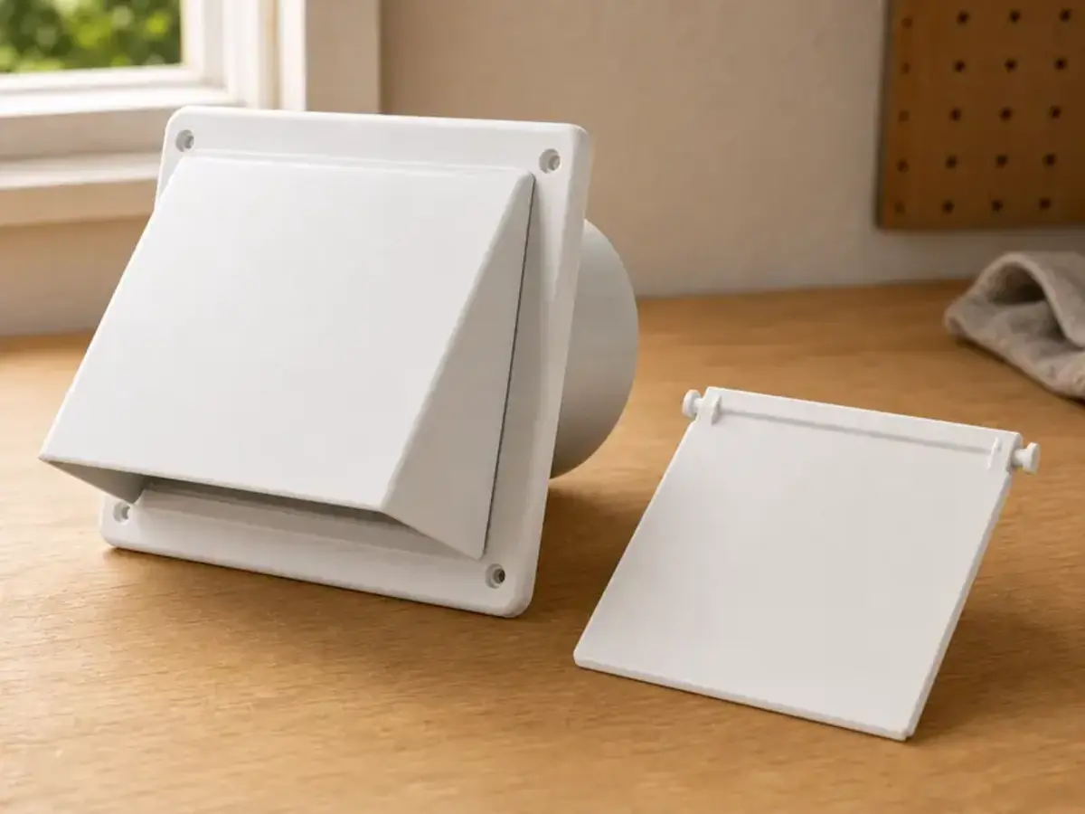 Replacement flap assembly for a bathroom exhaust vent cover