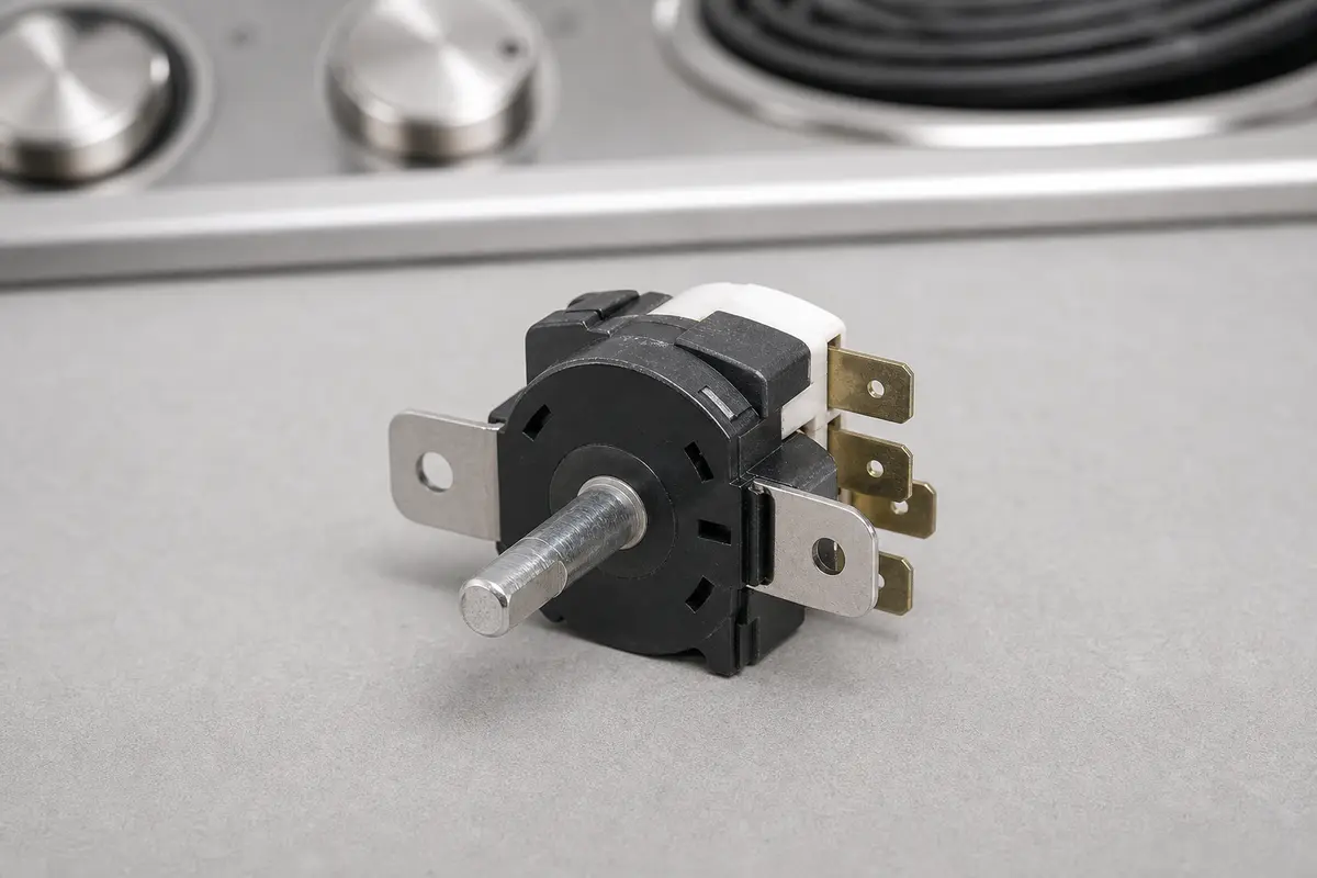 Range surface burner switch matched for an LG electric stove burner stuck on high