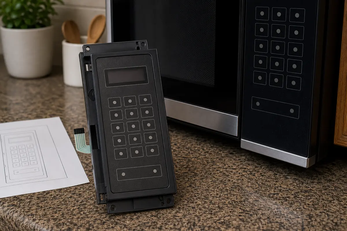 Microwave control panel assembly category shown for exact model-number matching