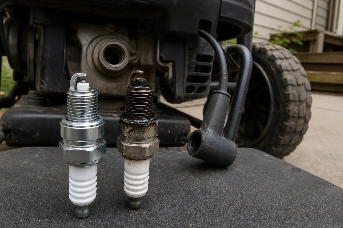 Pressure washer spark plug for pressure washer not starting