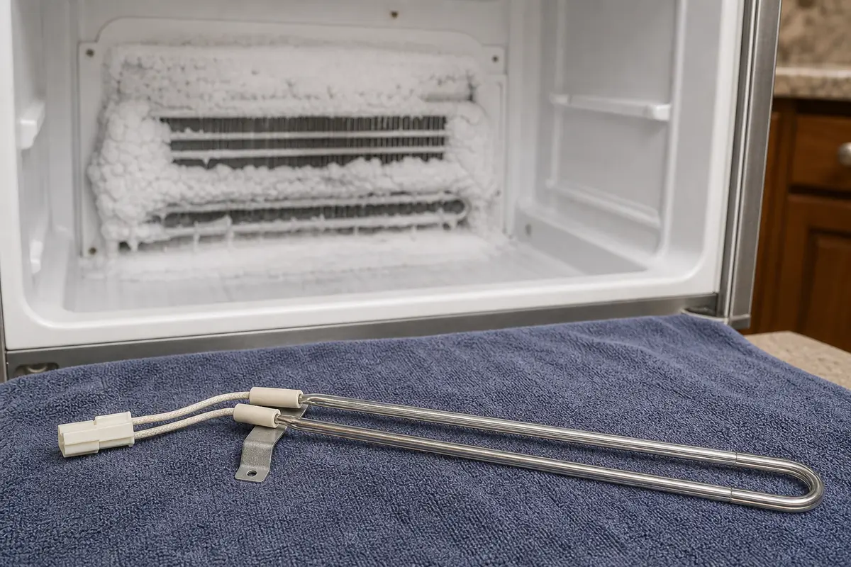 Refrigerator defrost heater replacement part