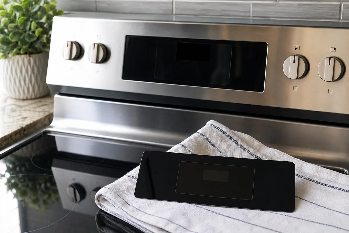 Samsung oven touchpad shown in the repair area for samsung oven control panel not responding