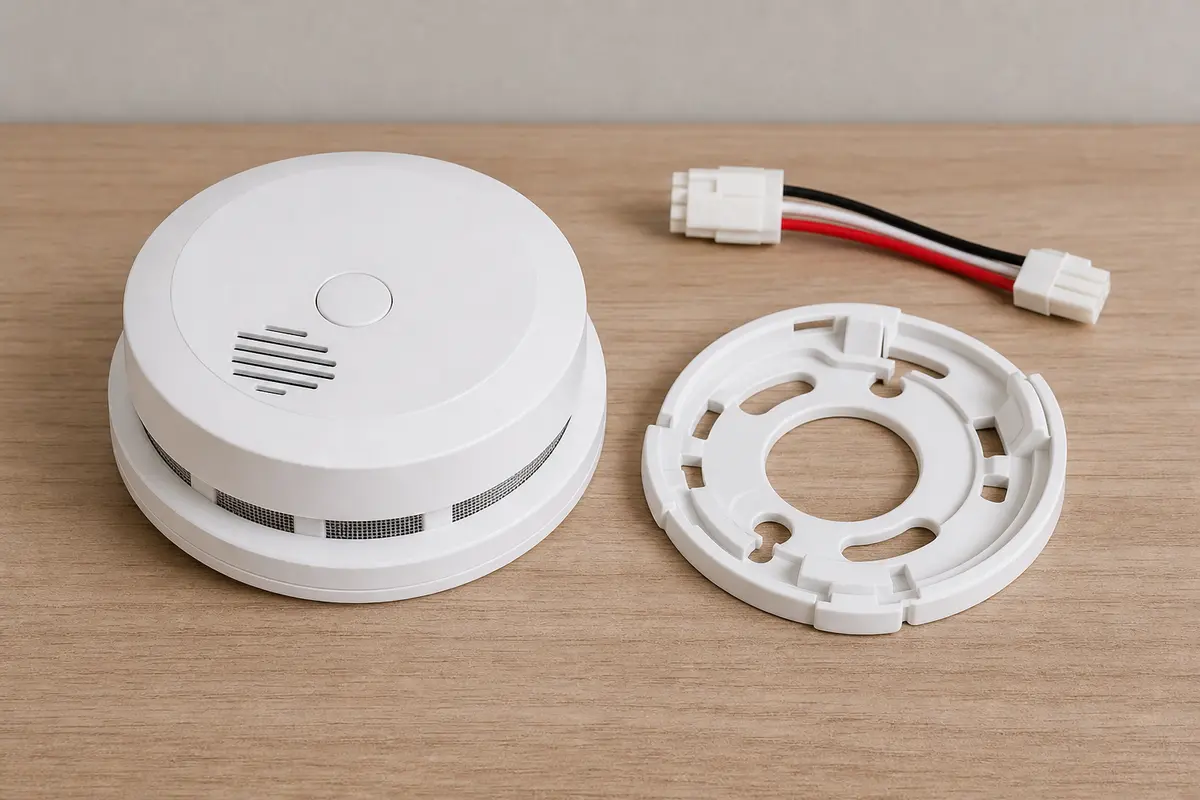 Battery smoke or smoke/CO alarm for smoke detector beeping