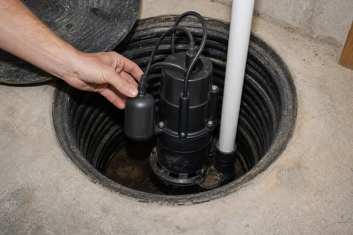 Sump pump float switch for sump pump not working