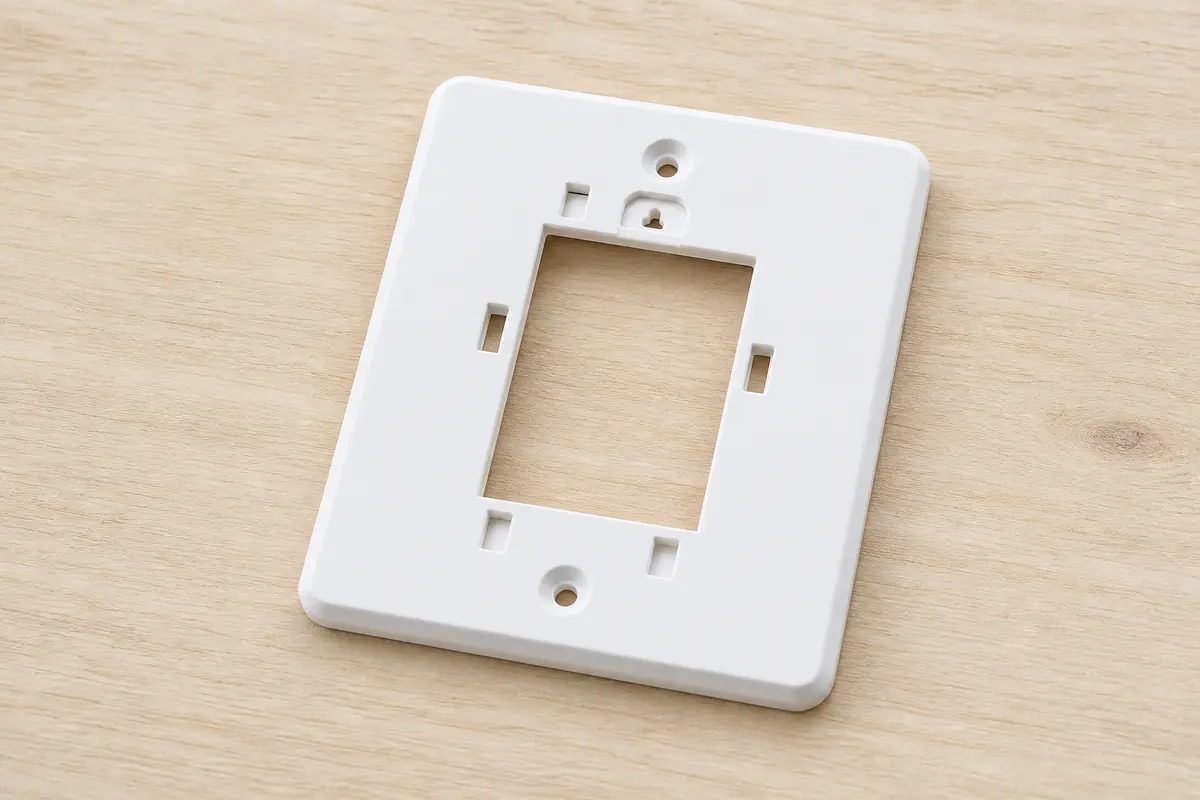 Thermostat wall plate shown in the repair area for thermostat reading higher than room temperature