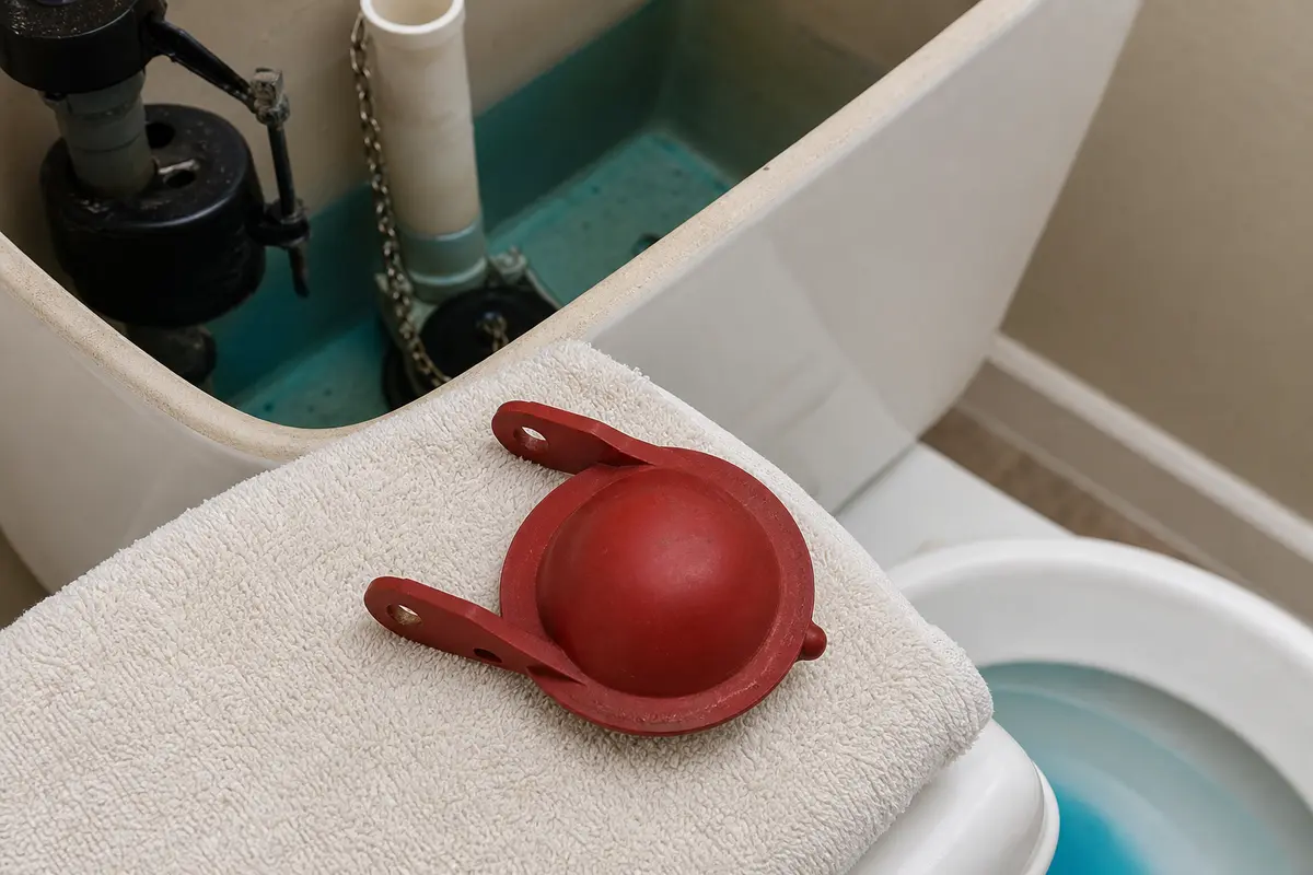 Toilet flapper for a weak or incomplete flush