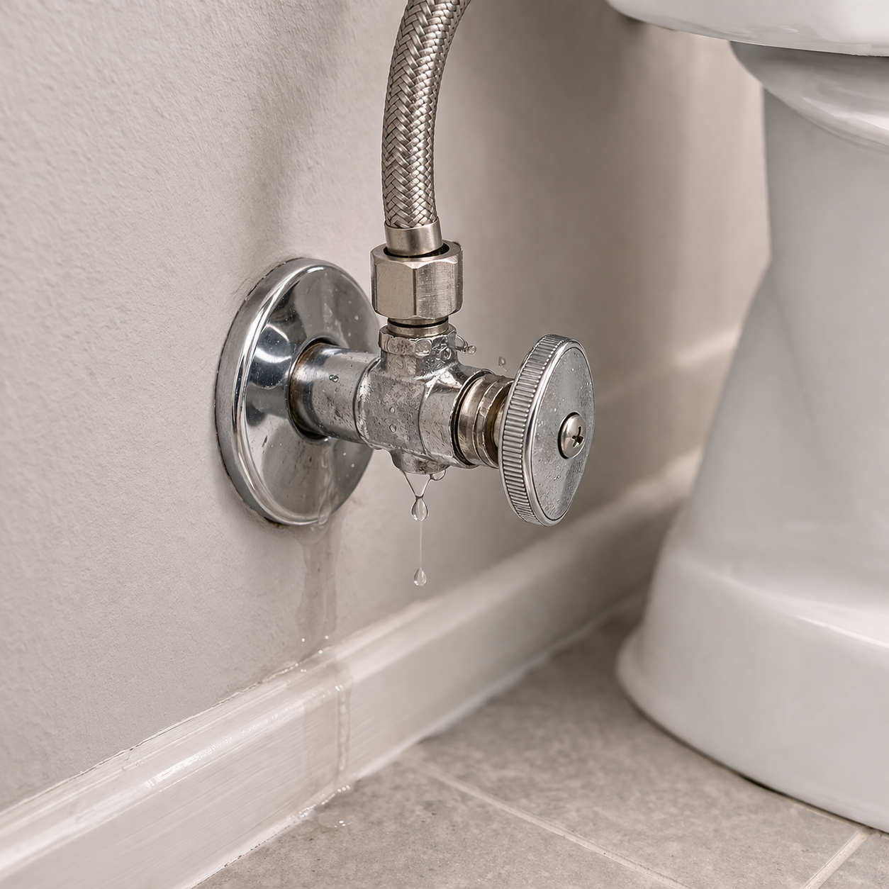 Shutoff valve associated with leaking