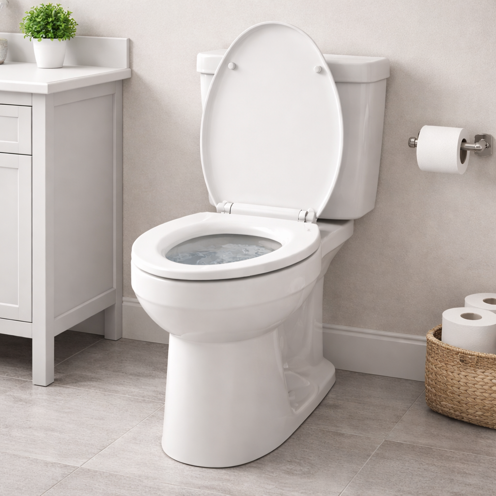 Toilet associated with running continuously