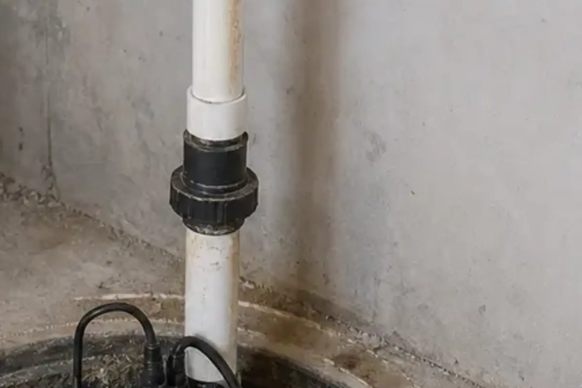 Sump pump check valve and discharge fitting used to diagnose backflow or dripping