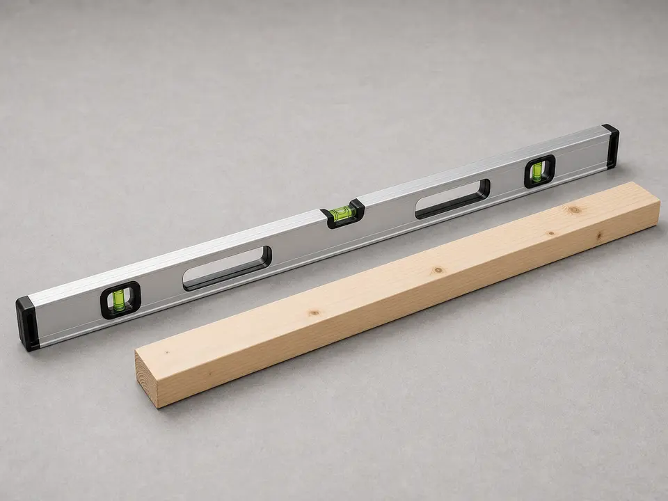 4-foot level or straight board tool