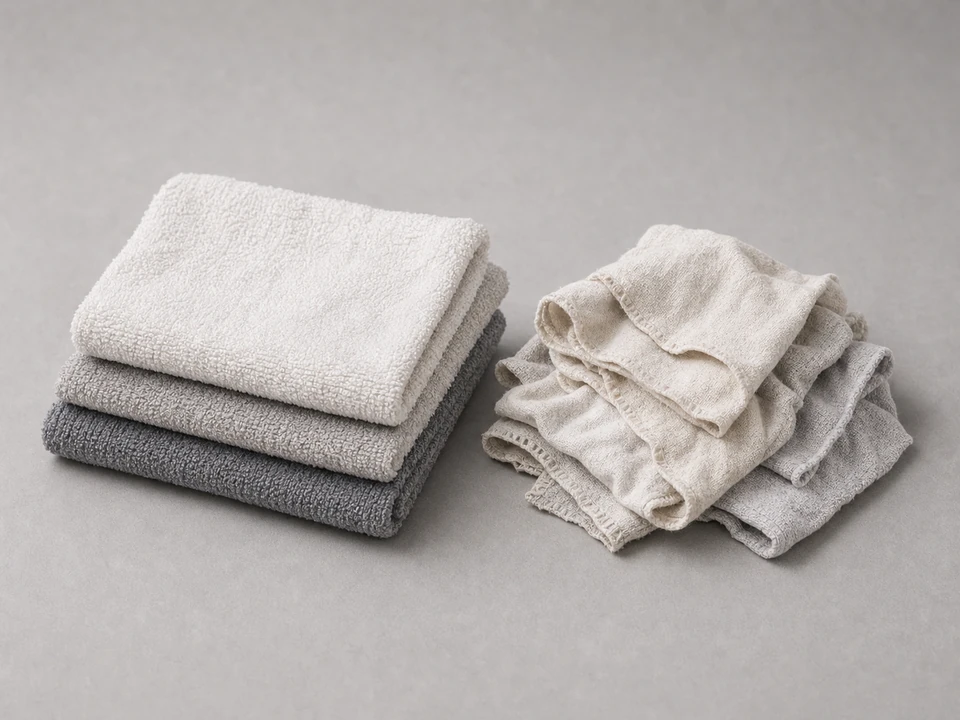 Old towels or absorbent rags tool