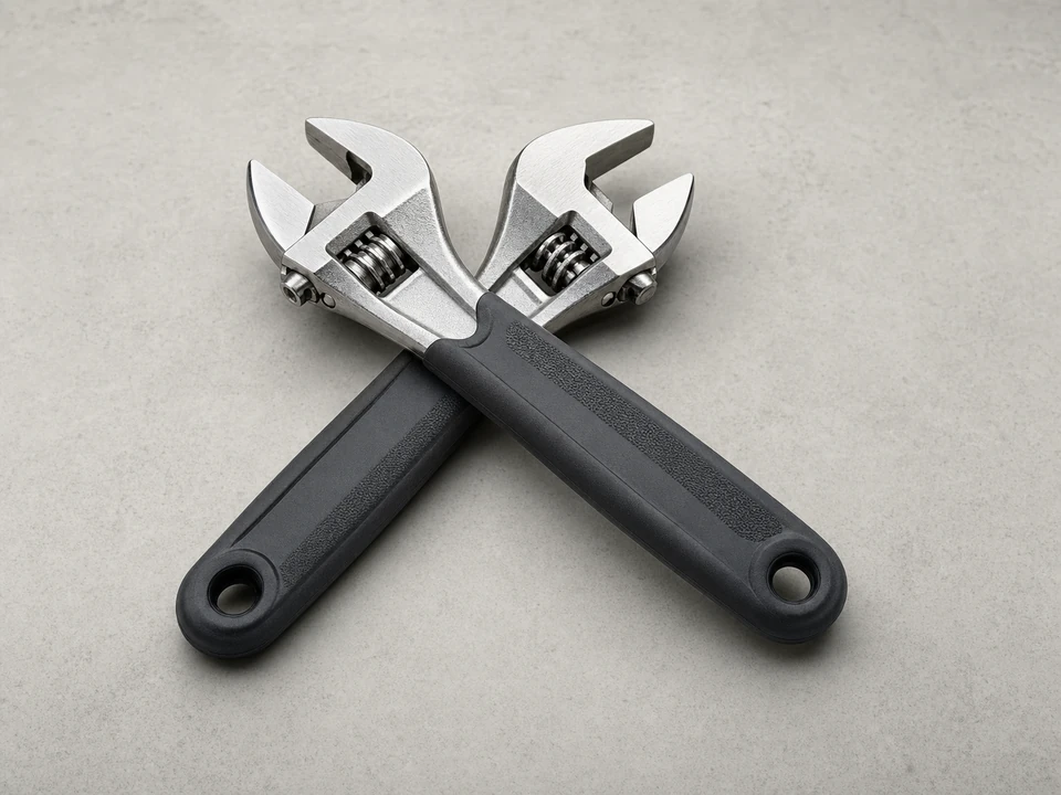 Adjustable wrench for snugging a hose bib packing nut