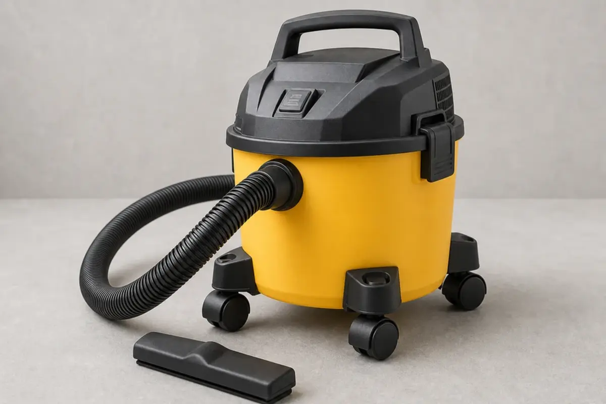 Wet-dry vacuum for accessible air handler condensate drain checks