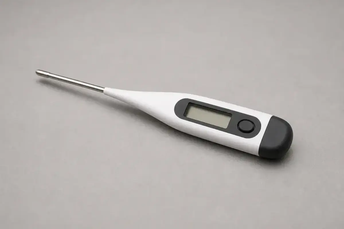 Bath thermometer for checking bathtub hot water temperature