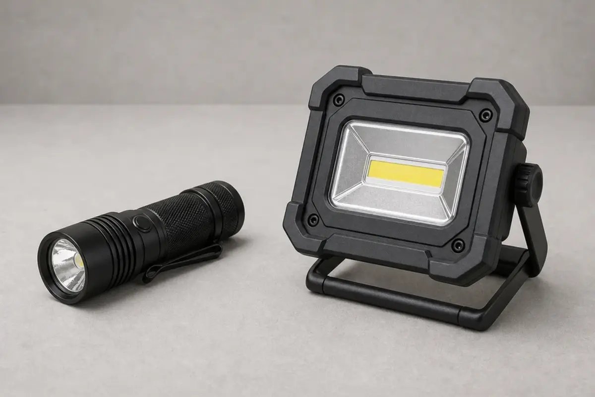 Inspection flashlight for bathtub drain and leak checks