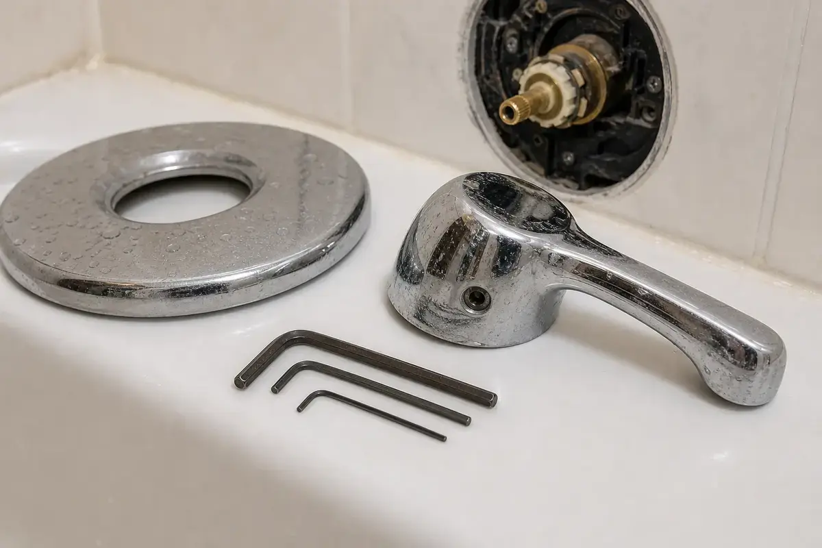 Allen key set for bathtub spout or handle screws